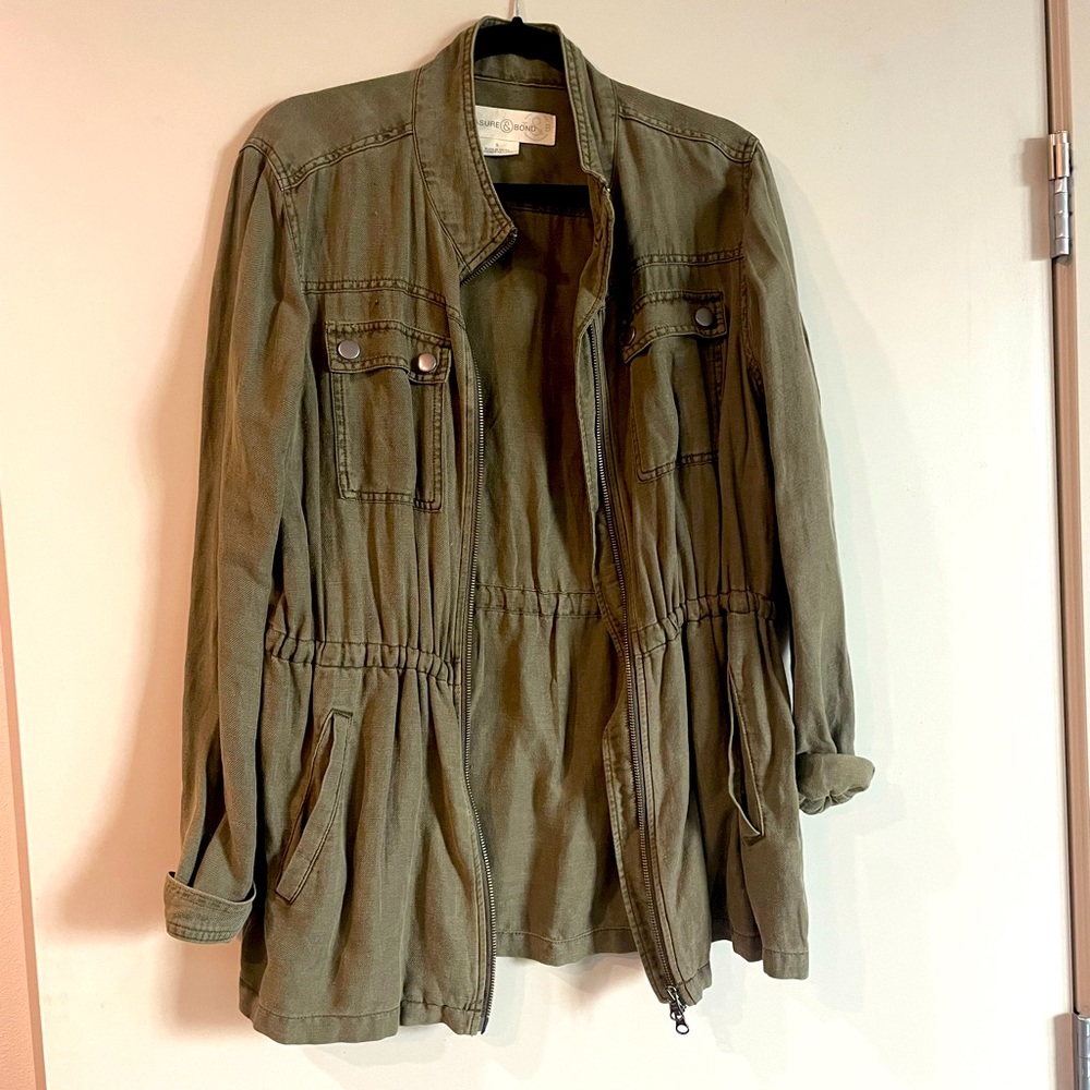 TREASURE & BOND- Linen Blend Jacket.
